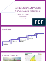 Yangon Technological University: Department of Mechanical Engineering Title Defense