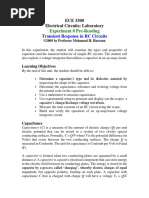 Transient Response in RC Circuits: ECE 3300 Electrical Circuits: Laboratory