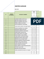 Registros de calificaciones