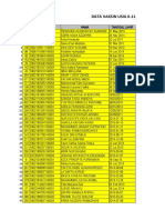 De-Data Vaksin Anak Usia 6-11 TH TGL 12 Januari 2022 Dea (640 Org)