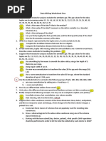 Data Mining Worksheet One