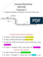 Mechanical Workshop MEC108 Practical 7: To Prepare The Pipeline Connections With Various Fitting Joints