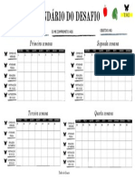 Calendário do Desafio