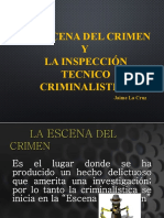 Escena Del Crimen y La Inspeccion Tecnico Criminalistica