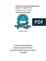 Strategi Diversifikasi Dan Strategi Pengembangan Produk PT