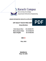 Off Delay Touch Free Switch: Linear Integrated Circuits & Applications (Lab)