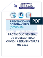 Protocolo General de Bioseguridad Covid-19
