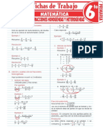 Adicion y Sustraccion de Fracciones Homogeneas y Heterogeneas para Sexto Grado de Primaria