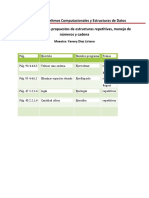 Sof-104-01 Ejercicios Propuestos. Estructuras Repetivas, Numeros y Cadena