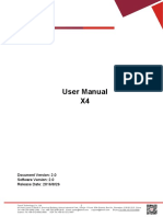 User Manual X4: Document Version: 2.0 Software Version: 2.0 Release Date: 2016/8/26