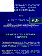 Ferrer (2008) Terapia Cognitiva Del Trastorno de Panico y Trastorno de Ansiedad Generalizada1