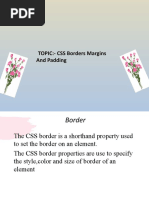 CSS Borders and Margins