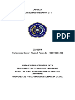 Laporan Rangkuman Operator C++ - 2109020198 - Muhammad Syahri Rivandi Pardede - E1