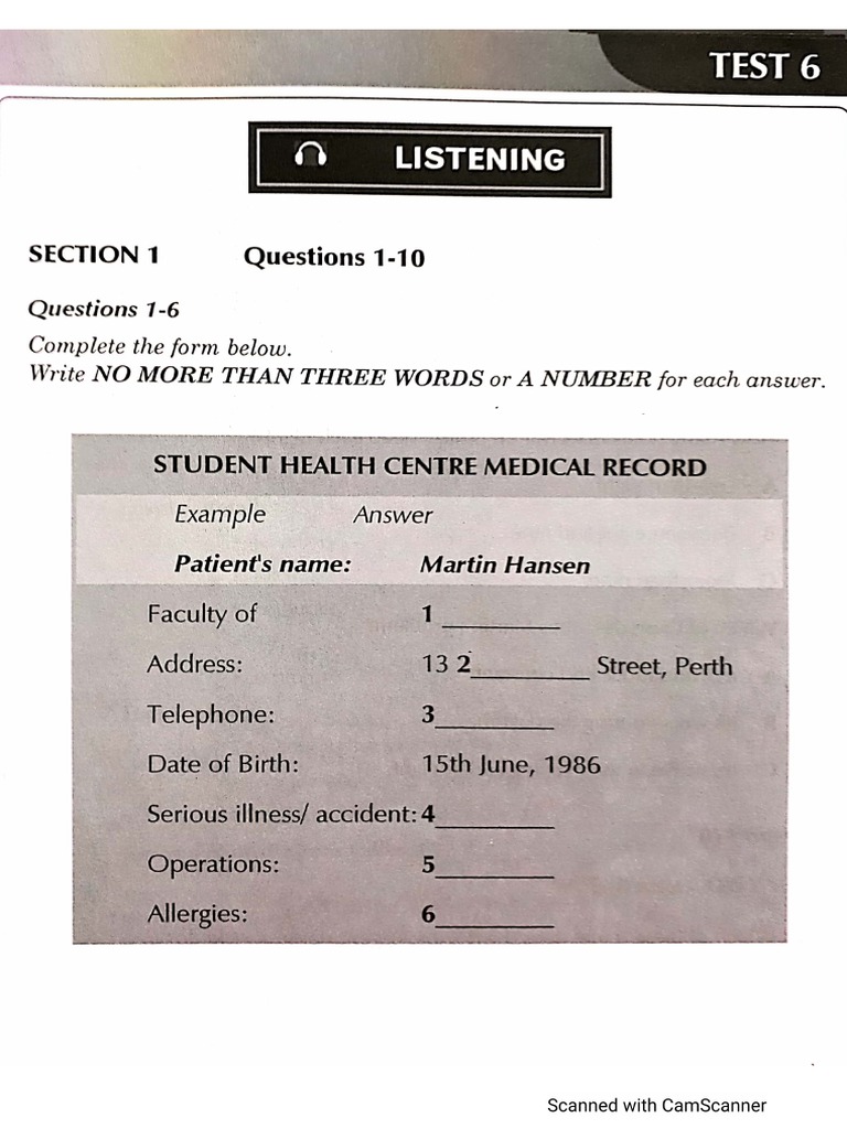 Listening Test 6 (B1) | PDF