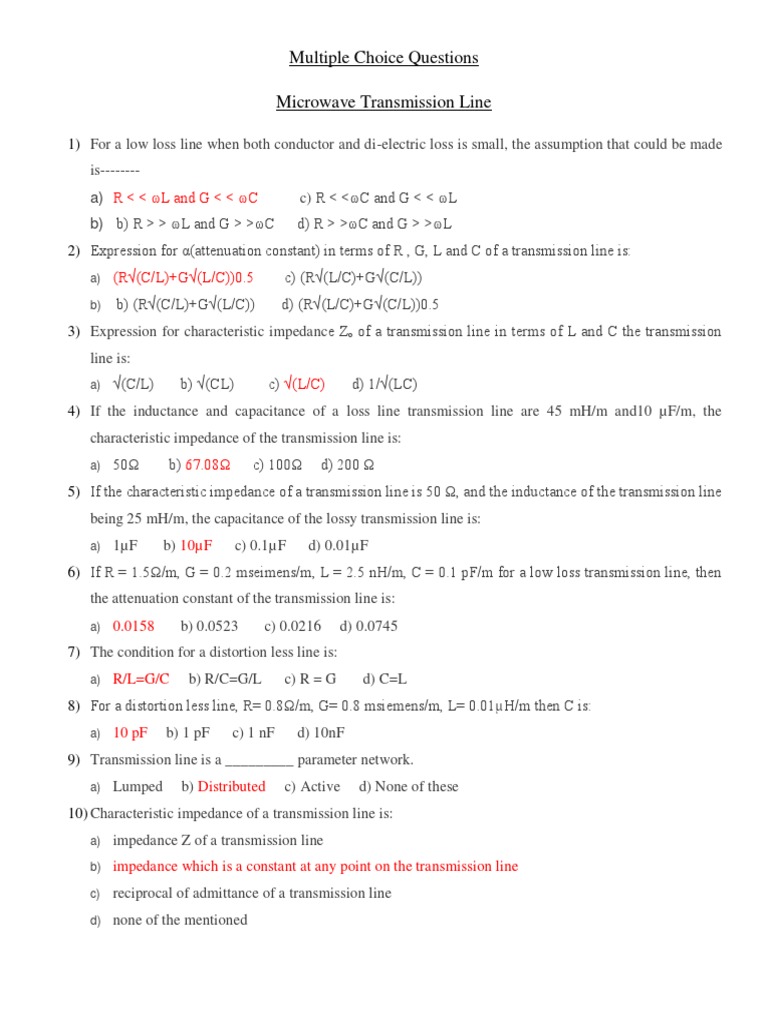 Mastering Microwave Transmission Lines An Analysis of Key Concepts