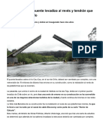 ESTRUCTURALIA-Chile  Instalaron puente levadizo al revés y tendrán que volver a construirlo