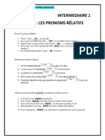 1 Les Pronoms Rélatifs Intermediaire 1