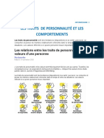 4 Les Traits de Personnalité Et Les Comportements Intermediaire 1