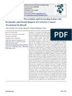 Coloretal Cancer Prevention and Screening Before The Economic and Social Impact of Costs For Cancer Treatment in Brazil