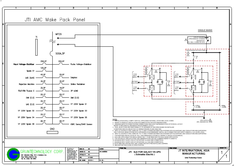 UPS Maintenance Bypass Panel Guide | PDF | Force | Components