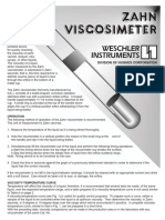 Zahn Viscosimeter Zahn Viscosimeter: Weschler Instruments