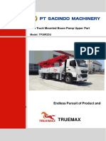 Truemax: 38m Truck Mounted Boom Pump Upper Part