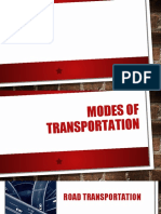 Modes of Transportation Daniel Acosta