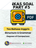Latihan Soal TBI Structure and Grammar 5 Degrees of Comparison