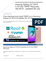 (52cf7384) Samsung Galaxy A7 2016 A7xelteskt SM A710s TWRP Recovery (Official APK File) 2019 - Updated 08 July 2022