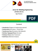 Materials Science For Weldong Engineering