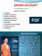 One Saving Account PPT Group-3