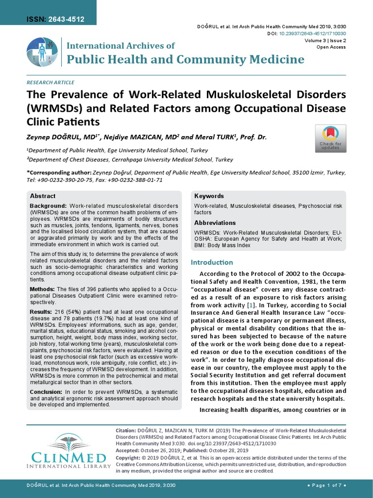 International Archives of Public Health and Community Medicine Iaphcm 3 ...
