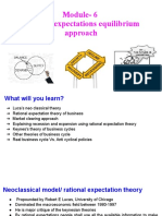 Module-6 Rational Expectations Equilibrium Approach