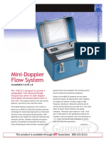Mini-Doppler Flow System: This Product Is Available Through Associates 800-221-0111
