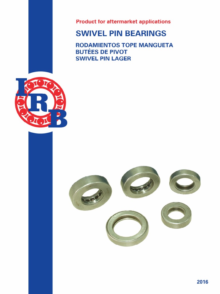 Irb Swivel Pin Bearings 2016 PDF