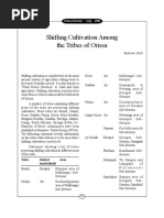 Shifting Cultivation Among The Tribes of Orissa