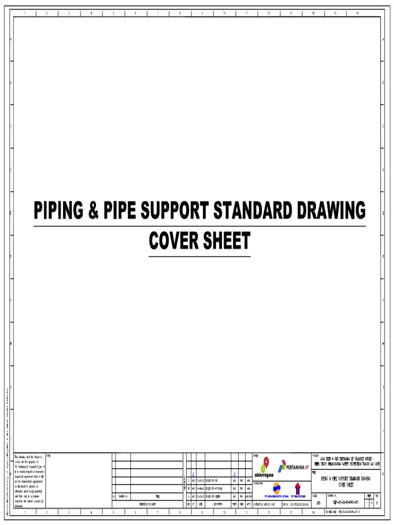 PEP SP GEN PI DWG 001 18 SHEETS Rev.0 IFB Piping & Pipe Support