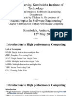 Introduction To High Performance Computing