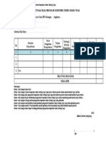 Formulir 11 Format Rekapitulasi Nilai PKTBT