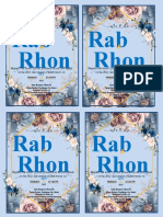 Rab by Rab by Rhon A Rab by Rhon Rab Rhon Rab by Rhon: OCT OCT