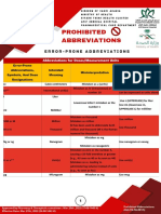 Prohibited Abbreviations 2022-2023