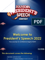Video Auditions Guidebook - President's Speech 2022