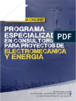 Brochure Diploma de Consultoria para Proyectos de Electromecanica y Energia