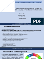 Innovative Renewable Energy-Based Strategies That Ghana Can Adopt To Meet The SDG 9: Industry, Innovation and Infrastructure