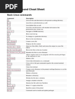 Linux Command Cheat Sheet