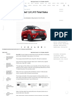 Maruti Suzuki Sales in May 2022