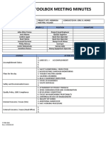 Toolbox Meeting