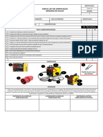 Checklist de inspeção de máquina de solda