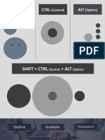 Shift CTRL ALT: (Control) (Option)
