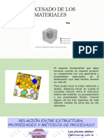 Procesamiento de materiales según su clasificación y estructura